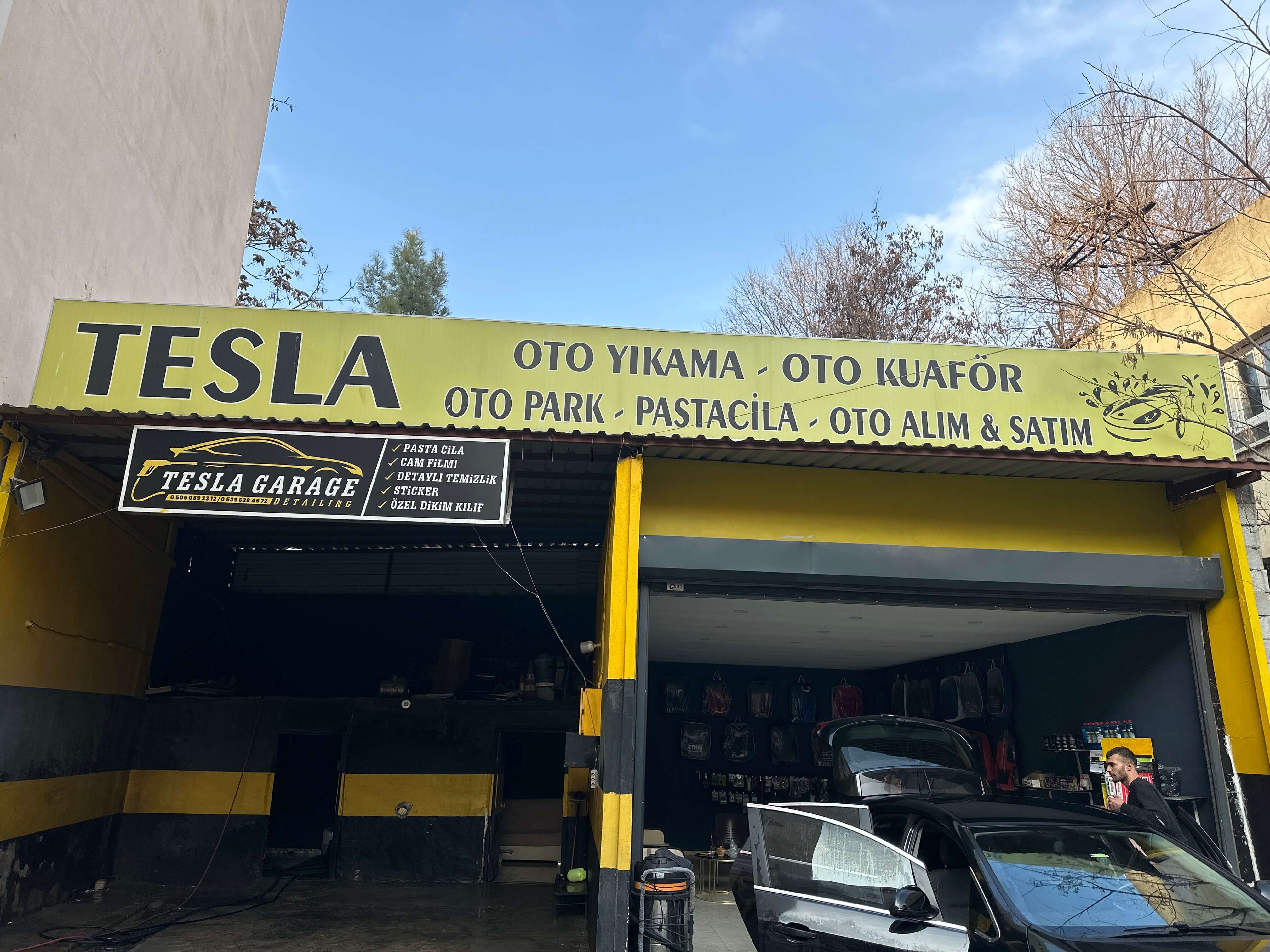 Tesla oto yıkama 