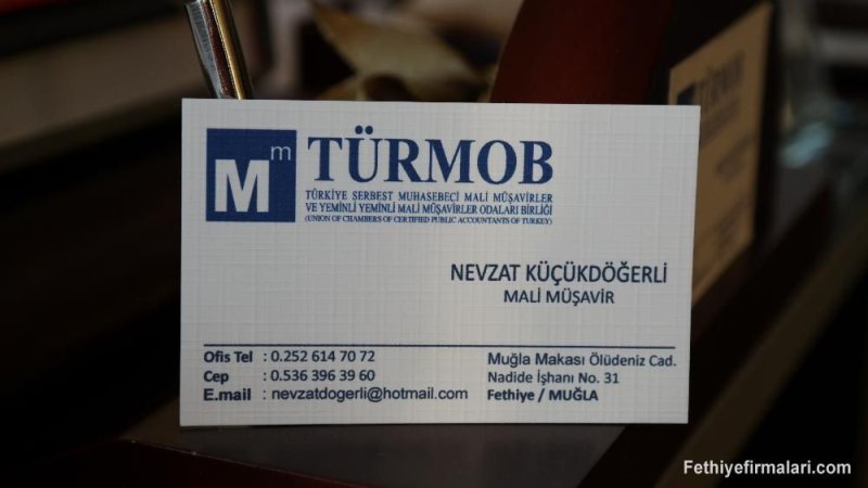 FETHİYE SERBEST MUHASEBECİ MALİ MÜŞAVİR NEVZAT KÜÇÜKDÖĞERLİ