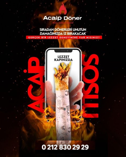 Acaip soslu Döner