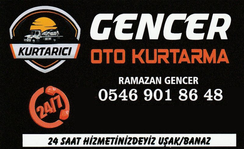 Banaz Gencer Oto Kurtarıcı Yol Yardım Çekici Hizmetleri